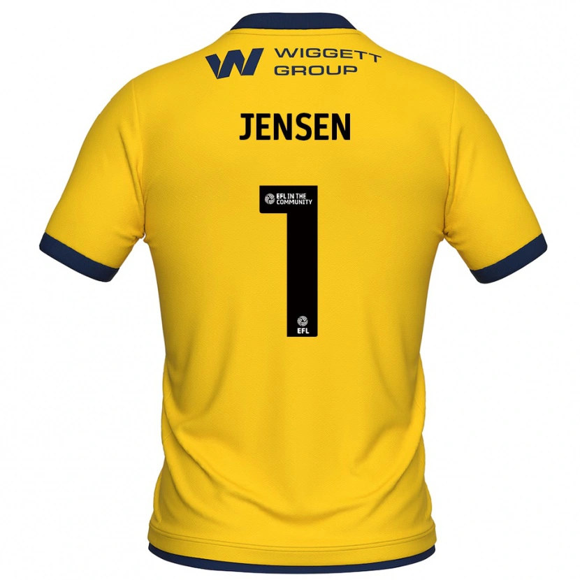 Danxen Herren Lukas Jensen #1 Trikot Gelb Schwarz Torwarttrikot 2025/26
