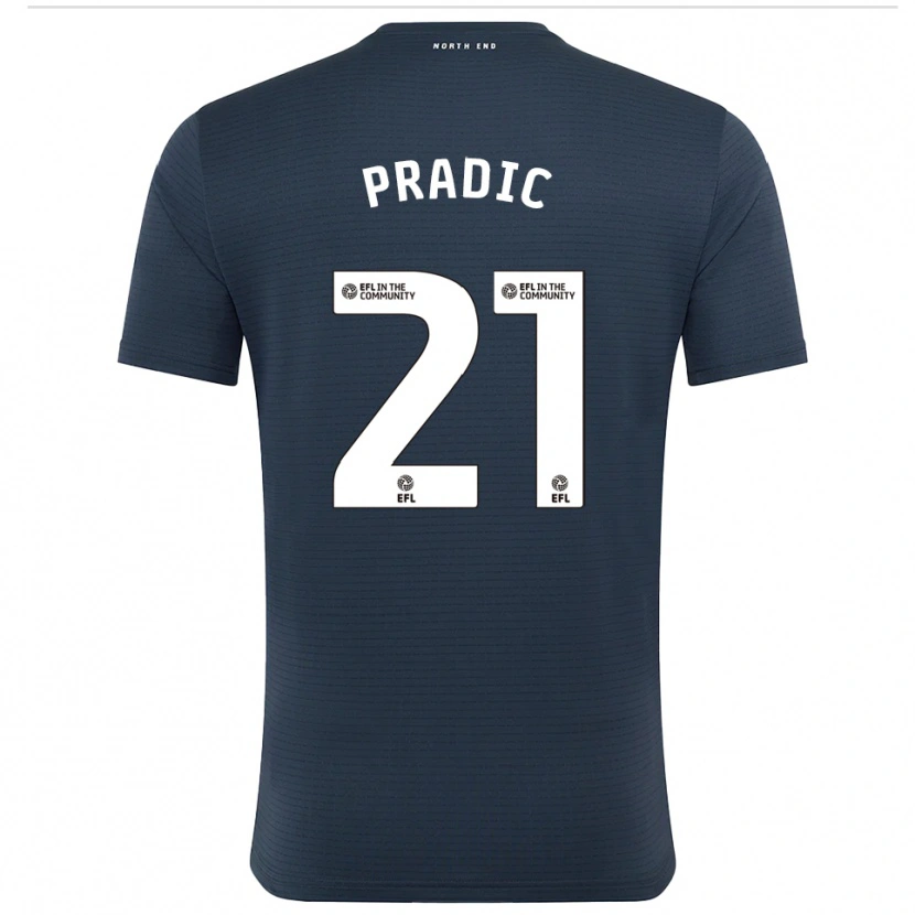 Danxen Herren James Pradic #21 Trikot Schwarz Weiß Torwarttrikot 2025/26