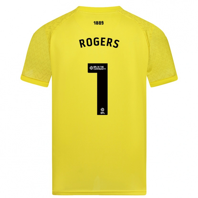 Danxen Herren Sian Rogers #1 Trikot Gelb Schwarz Torwarttrikot 2025/26