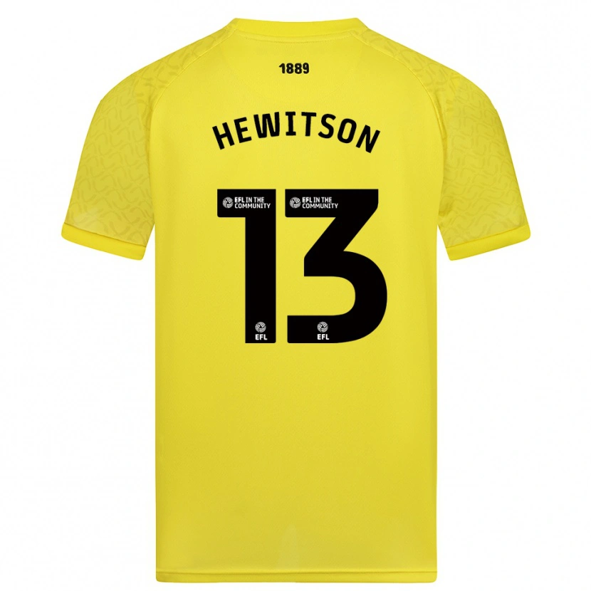 Danxen Herren Coby Hewitson #13 Trikot Gelb Schwarz Torwarttrikot 2025/26
