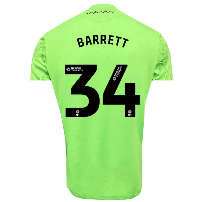 Danxen Herren Killian Barrett #34 Trikot Limettengrün Schwarz Torwarttrikot 2025/26