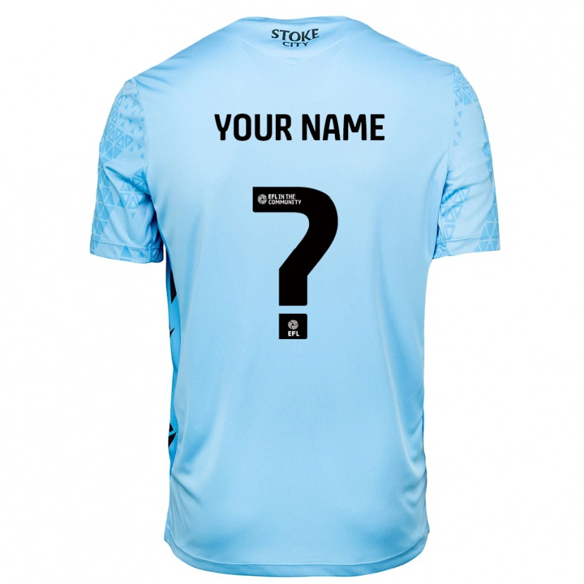 Danxen Herren Stoke City Himmelblau Schwarz Trikot Torwarttrikot 2025/26