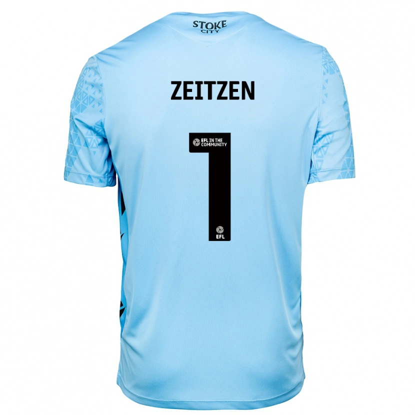 Danxen Herren Michael Zeitzen #1 Trikot Himmelblau Schwarz Torwarttrikot 2025/26