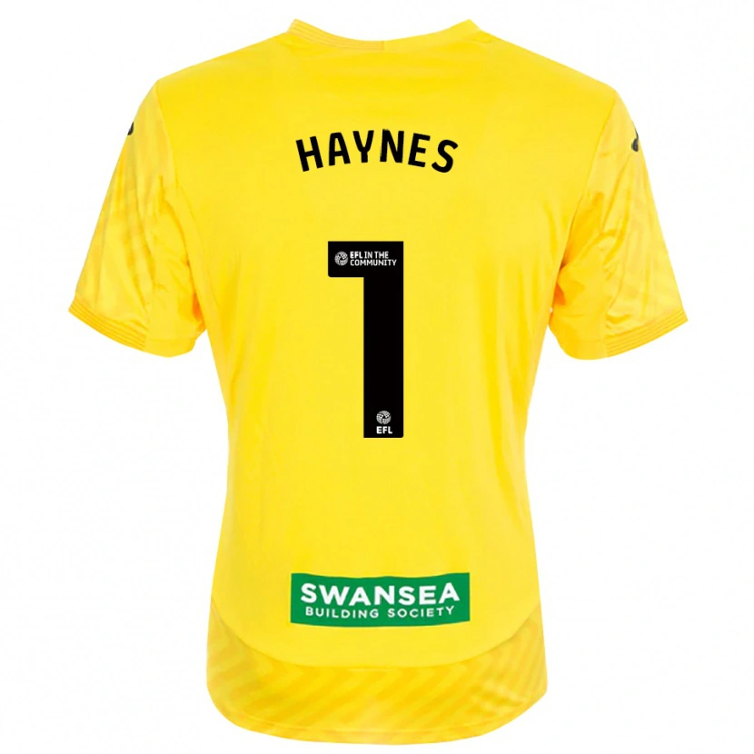 Danxen Herren Charlie Haynes #1 Trikot Gelb Schwarz Torwarttrikot 2025/26