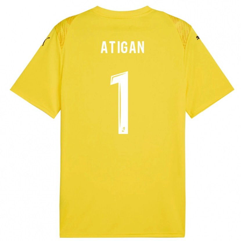 Danxen Herren Aydin Atigan #1 Trikot Gelb Weiß Torwarttrikot 2025/26