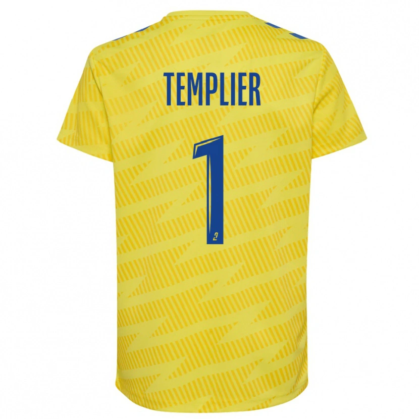 Danxen Herren Emma Templier #1 Trikot Gelb Blau Torwarttrikot 2025/26