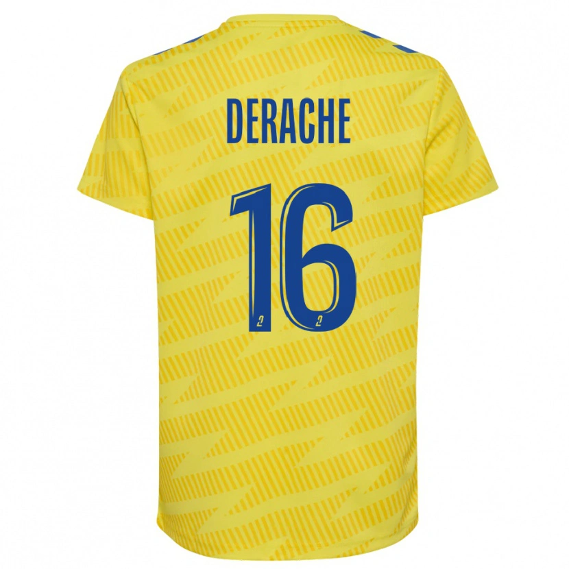 Danxen Herren Joseph Derache #16 Trikot Gelb Blau Torwarttrikot 2025/26