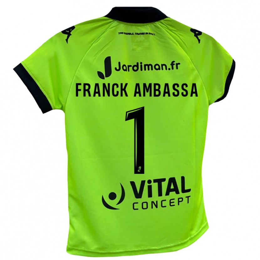 Danxen Herren Gaspard Franck Ambassa #1 Trikot Neon Grün Torwarttrikot 2025/26