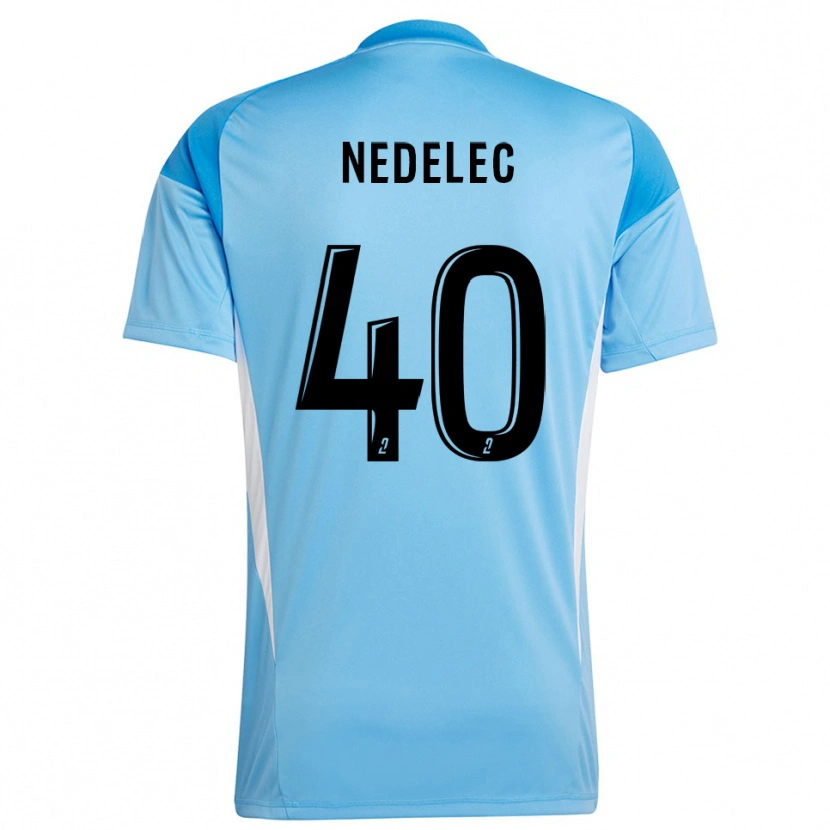 Danxen Herren Aymerick Nedelec #40 Trikot Himmelblau Weiß Torwarttrikot 2025/26