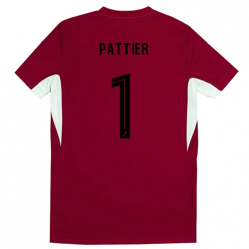 Danxen Herren Maxime Pattier #1 Trikot Rot Schwarz Torwarttrikot 2025/26
