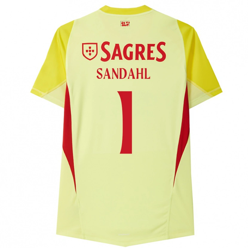 Danxen Herren Alexander Sandahl #1 Trikot Gelb Rot Torwarttrikot 2025/26