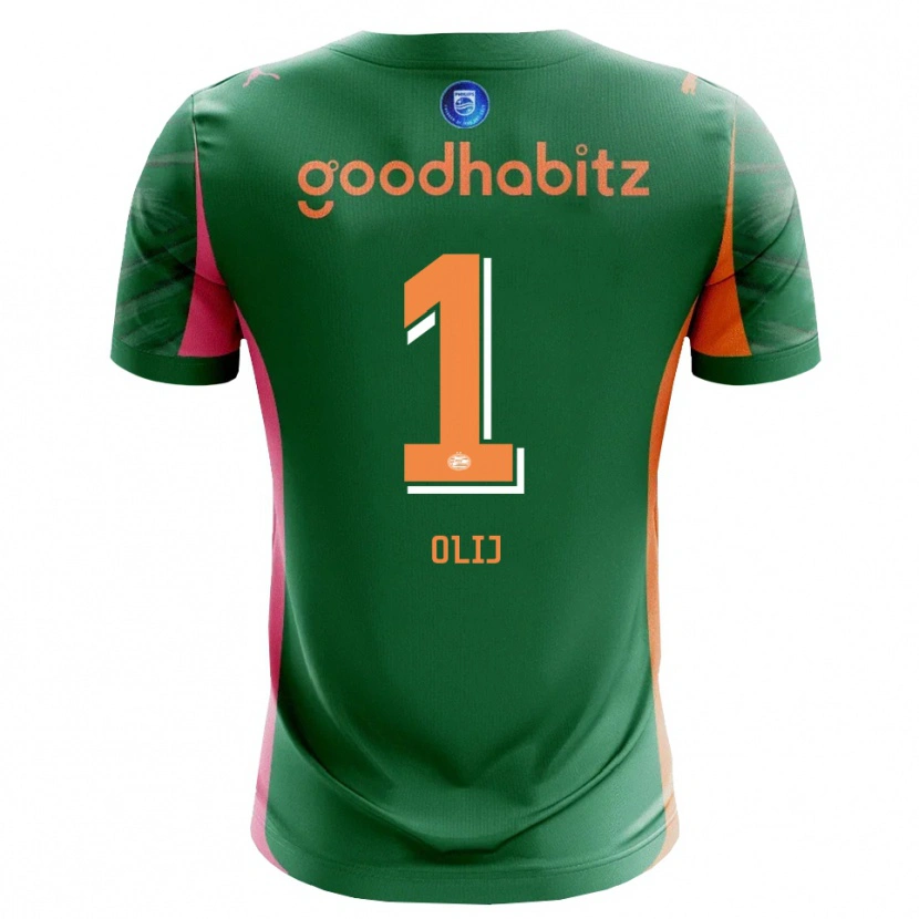 Danxen Herren Nick Olij #1 Trikot Grün Orange Torwarttrikot 2025/26