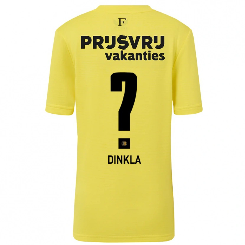 Danxen Herren Claire Dinkla #0 Trikot Gelb Schwarz Torwarttrikot 2025/26