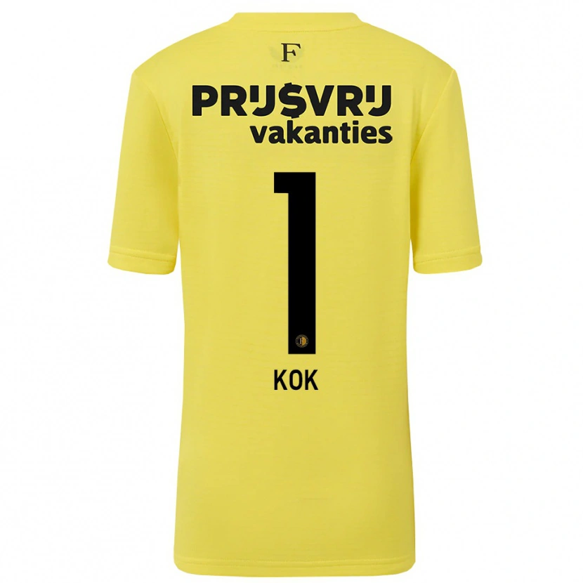 Danxen Herren Stefan Kok #1 Trikot Gelb Schwarz Torwarttrikot 2025/26