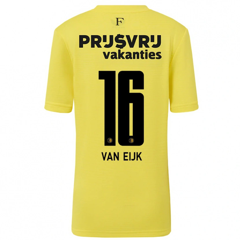 Danxen Herren Roos Van Eijk #16 Trikot Gelb Schwarz Torwarttrikot 2025/26