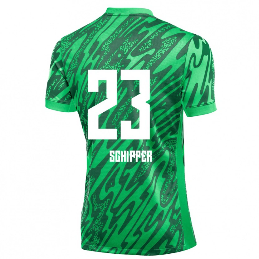 Danxen Herren Jur Schipper #23 Trikot Grün Weiß Torwarttrikot 2025/26