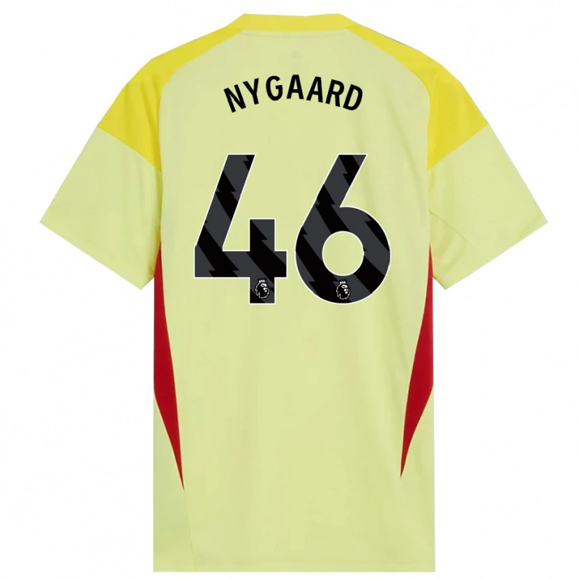 Danxen Herren Lucas Nygaard #46 Trikot Gelb Rot Schwarz Torwarttrikot 2025/26