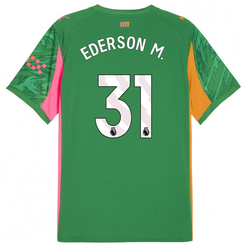 Danxen Herren Ederson #31 Trikot Grün Orange Torwarttrikot 2025/26