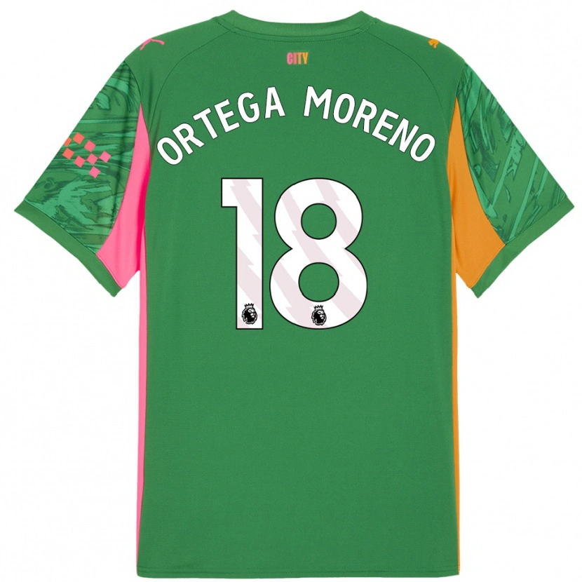 Danxen Herren Stefan Ortega #18 Trikot Grün Orange Torwarttrikot 2025/26