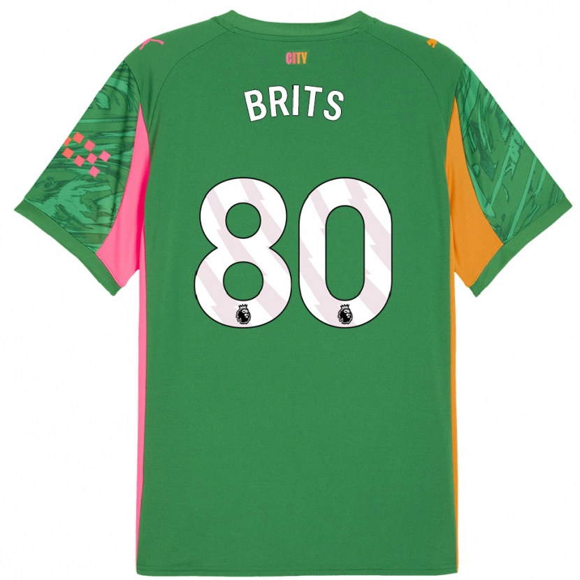 Danxen Herren Spike Brits #80 Trikot Grün Orange Torwarttrikot 2025/26