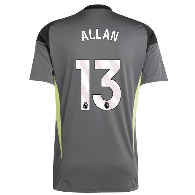 Danxen Herren Jack Allan #13 Trikot Dunkelgrau Schwarz Torwarttrikot 2025/26
