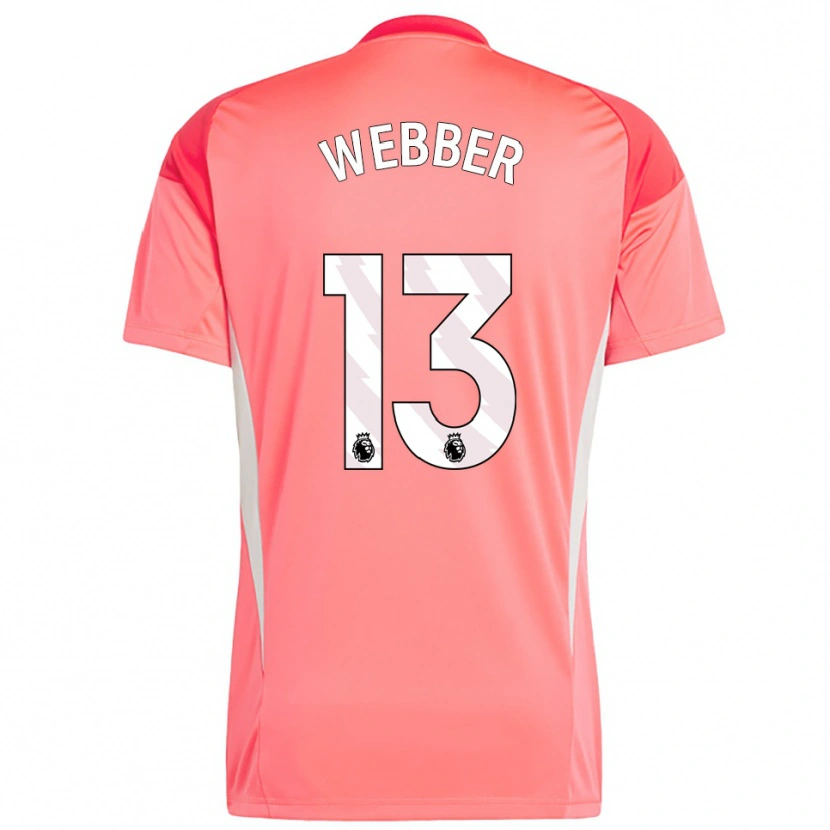 Danxen Herren Amber Webber #13 Trikot Rot Weiß Torwarttrikot 2025/26