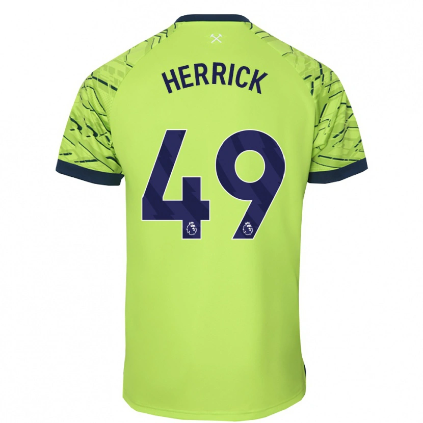 Danxen Herren Finlay Herrick #49 Trikot Leuchtendes Grün Torwarttrikot 2025/26