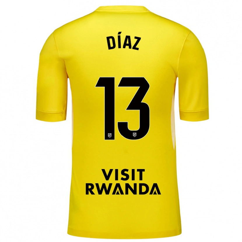 Danxen Herren Diego Díaz #13 Trikot Gelb Schwarz Torwarttrikot 2025/26