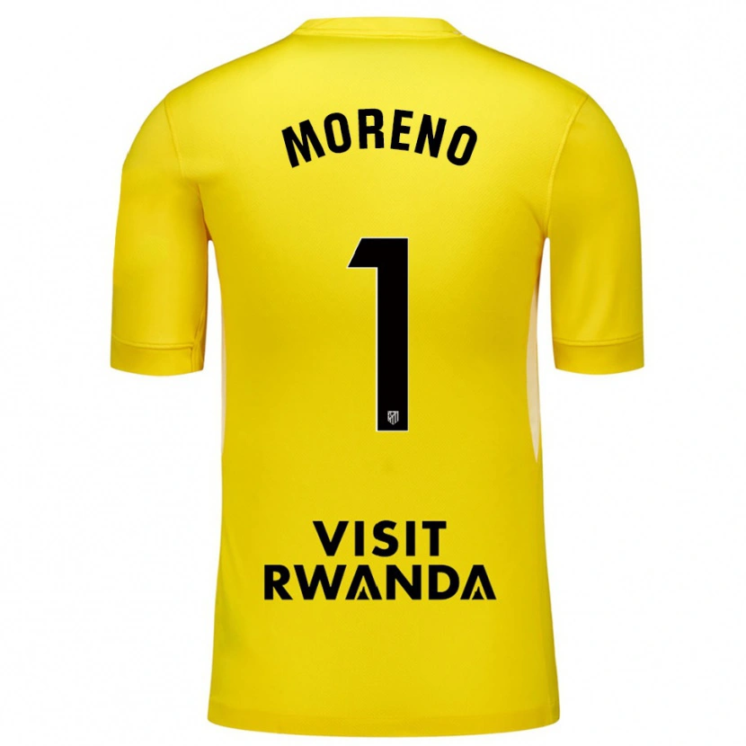 Danxen Herren Álvaro Moreno #1 Trikot Gelb Schwarz Torwarttrikot 2025/26