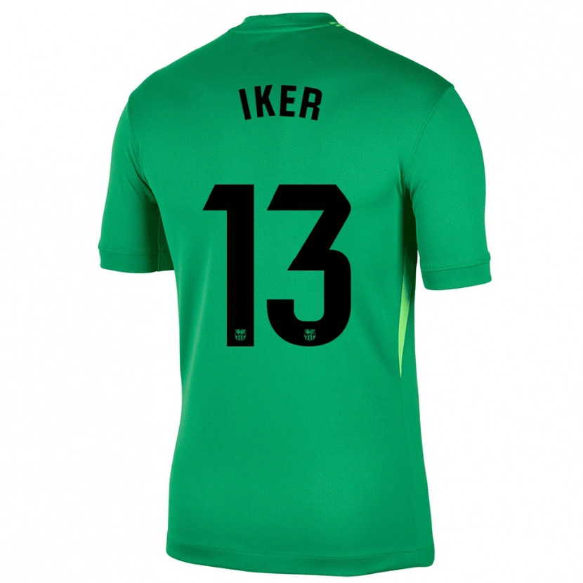 Danxen Herren Iker Rodríguez #13 Trikot Grün Schwarz Torwarttrikot 2025/26