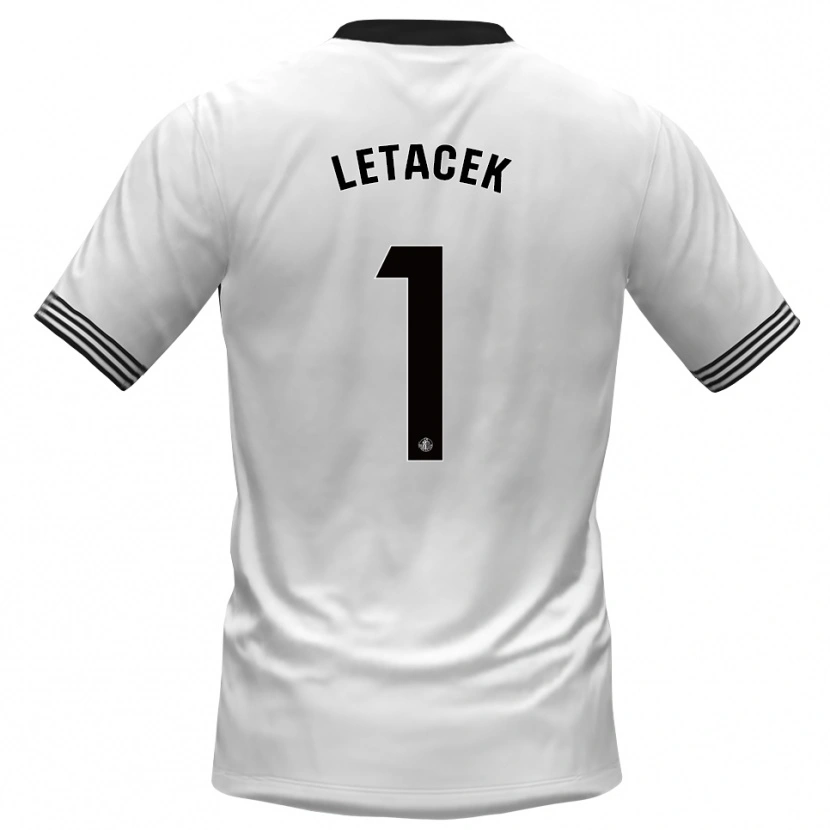 Danxen Herren Jiri Letacek #1 Trikot Weiß Schwarz Torwarttrikot 2025/26