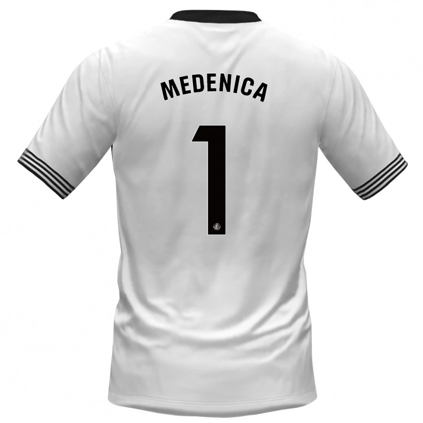 Danxen Herren Djordjije Medenica #1 Trikot Weiß Schwarz Torwarttrikot 2025/26