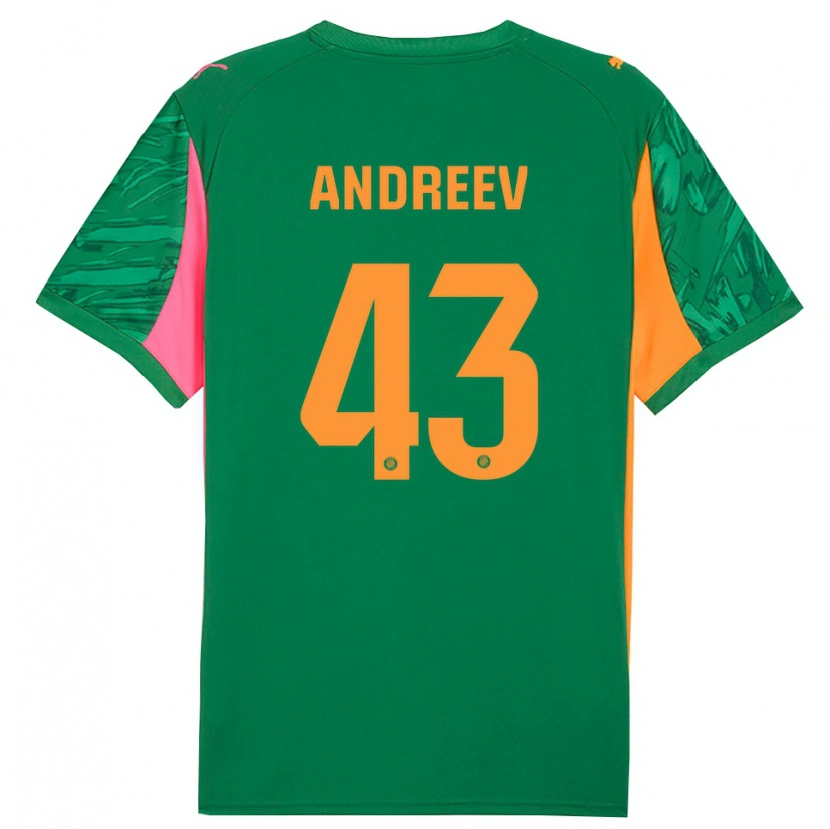 Danxen Herren Aleksandar Andreev #43 Trikot Grün Orange Torwarttrikot 2025/26