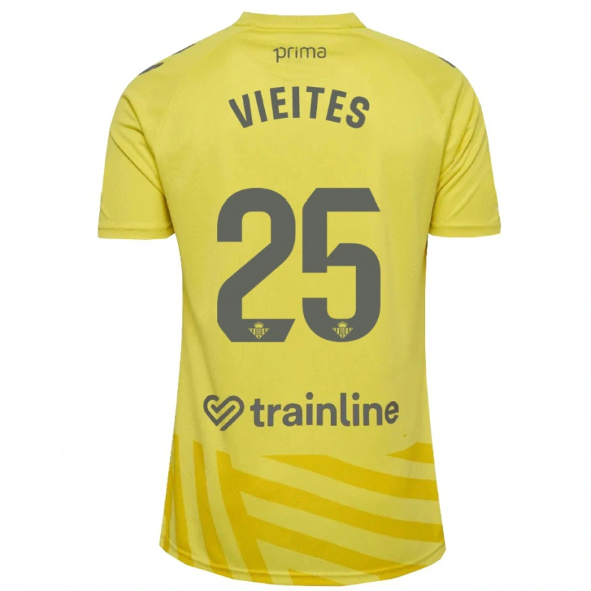 Danxen Herren Fran Vieites #25 Trikot Gelb Grau Torwarttrikot 2025/26
