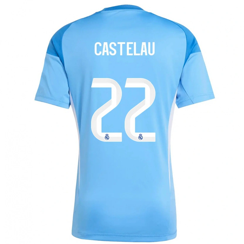 Danxen Herren Alber Castelau #22 Trikot Himmelblau Weiß Torwarttrikot 2025/26