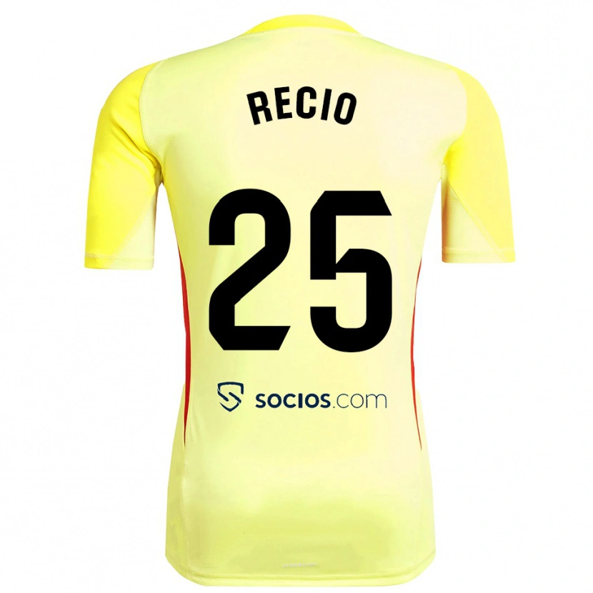 Danxen Herren Sergio Recio #25 Trikot Gelb Rot Schwarz Torwarttrikot 2025/26