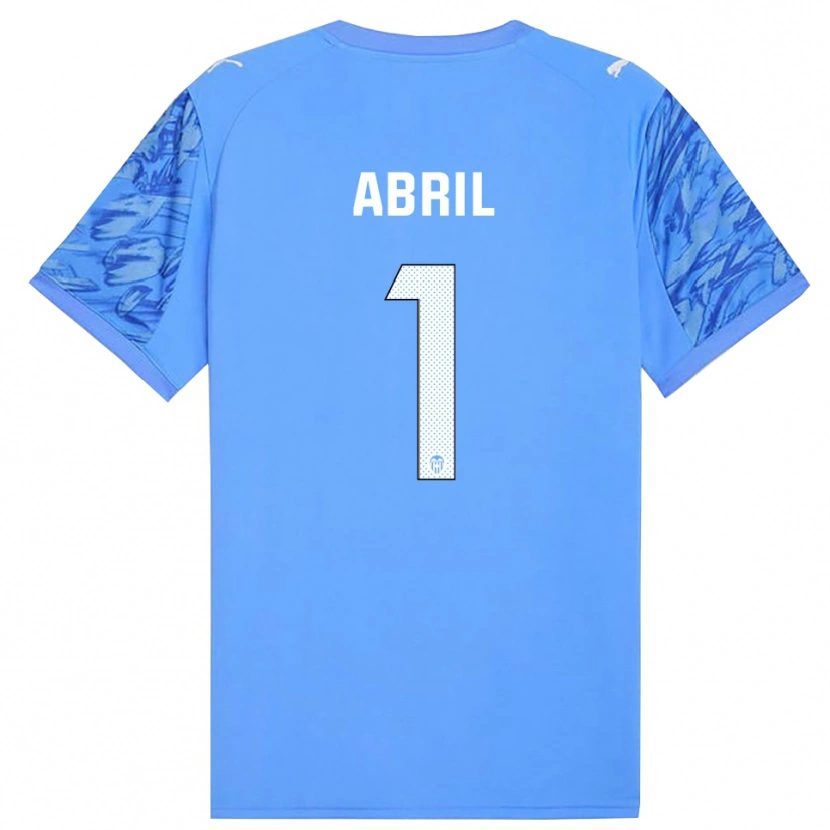 Danxen Herren Vicent Abril #1 Trikot Blau Weiß Torwarttrikot 2025/26
