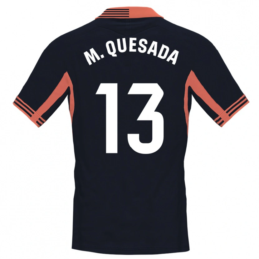 Danxen Herren Montserrat Quesada Carrasco #13 Trikot Schwarz Weiß Orange Torwarttrikot 2025/26