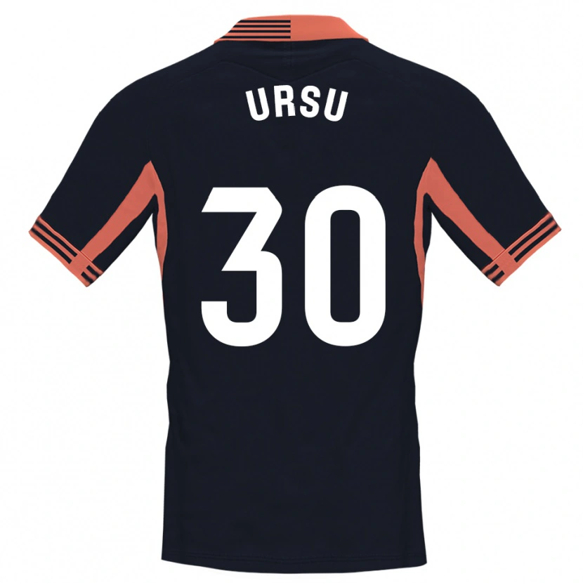 Danxen Herren Eduard Ursu #30 Trikot Schwarz Weiß Orange Torwarttrikot 2025/26