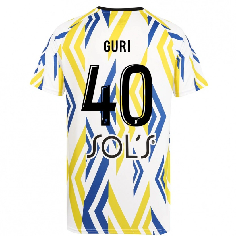 Danxen Herren Gabriel Guri #40 Trikot Weiß Rot Blau Torwarttrikot 2025/26