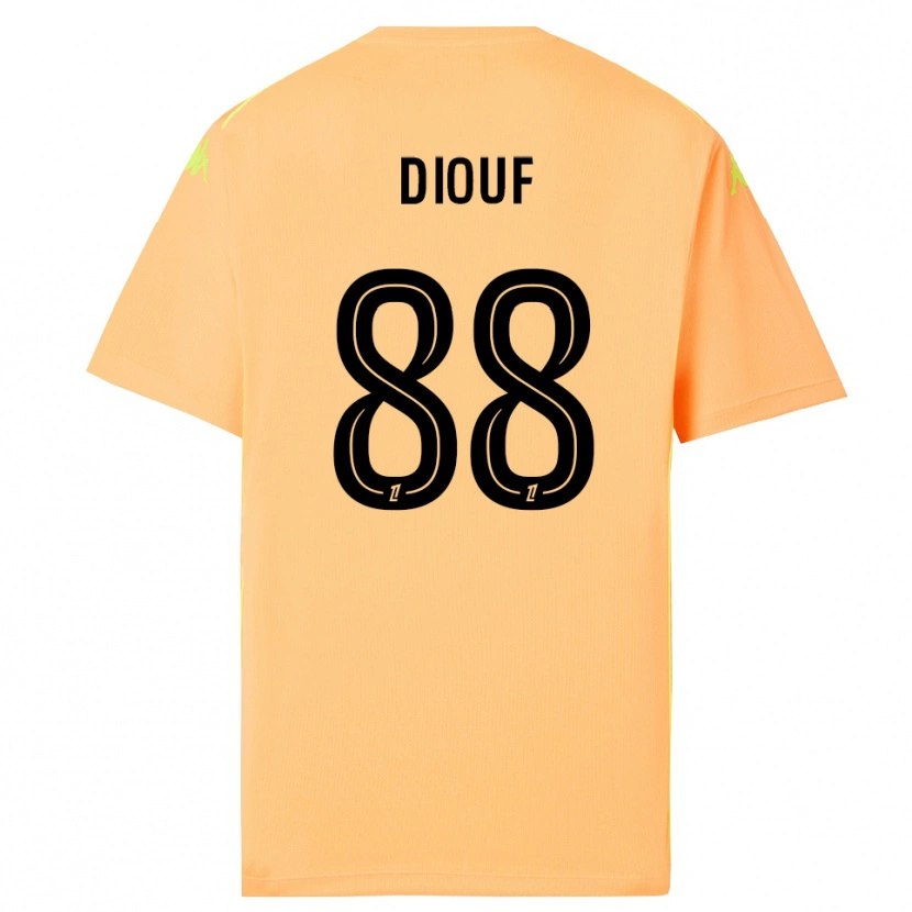 Danxen Herren Yehvann Diouf #88 Trikot Hellorange Schwarz Torwarttrikot 2025/26