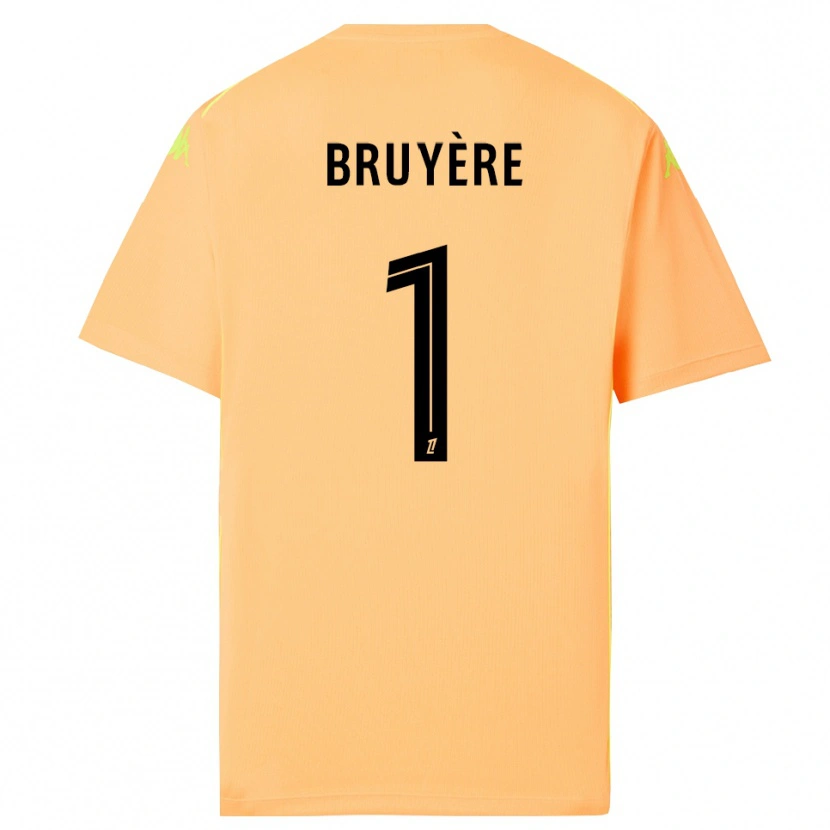 Danxen Herren Théo Bruyère #1 Trikot Hellorange Schwarz Torwarttrikot 2025/26
