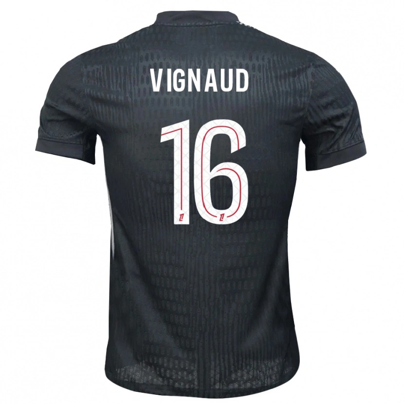 Danxen Herren Arthur Vignaud #16 Trikot Dunkelgrau Schwarz Torwarttrikot 2025/26