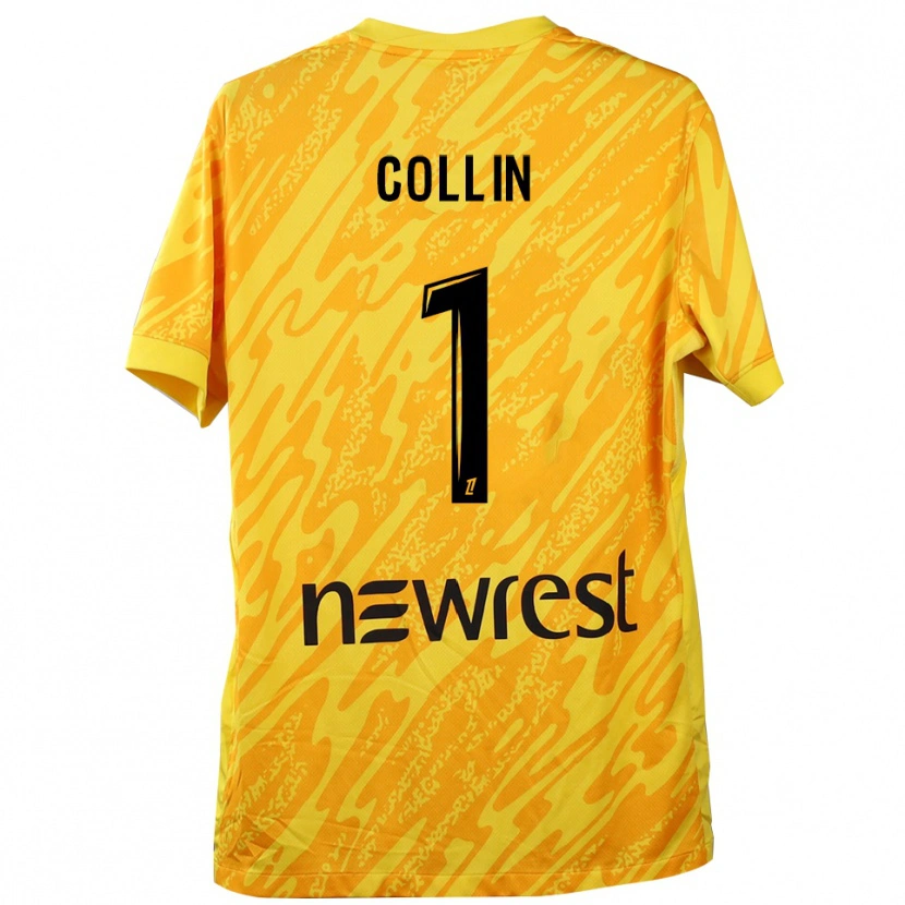 Danxen Herren Théo Collin #1 Trikot Gelb Schwarz Torwarttrikot 2025/26