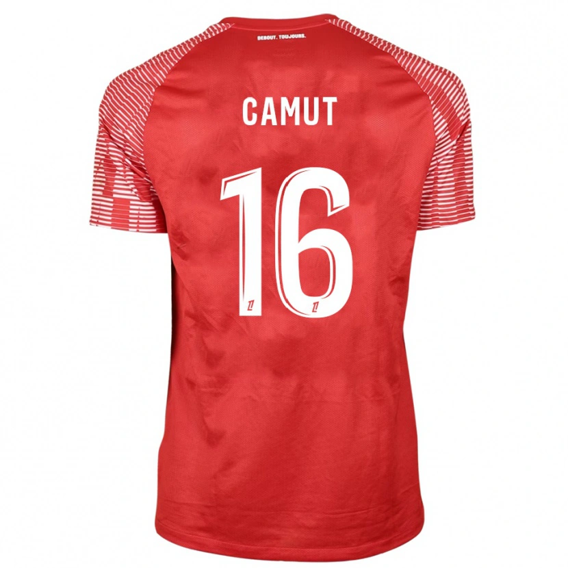 Danxen Herren Maël Camut #16 Trikot Rot Weiß Torwarttrikot 2025/26
