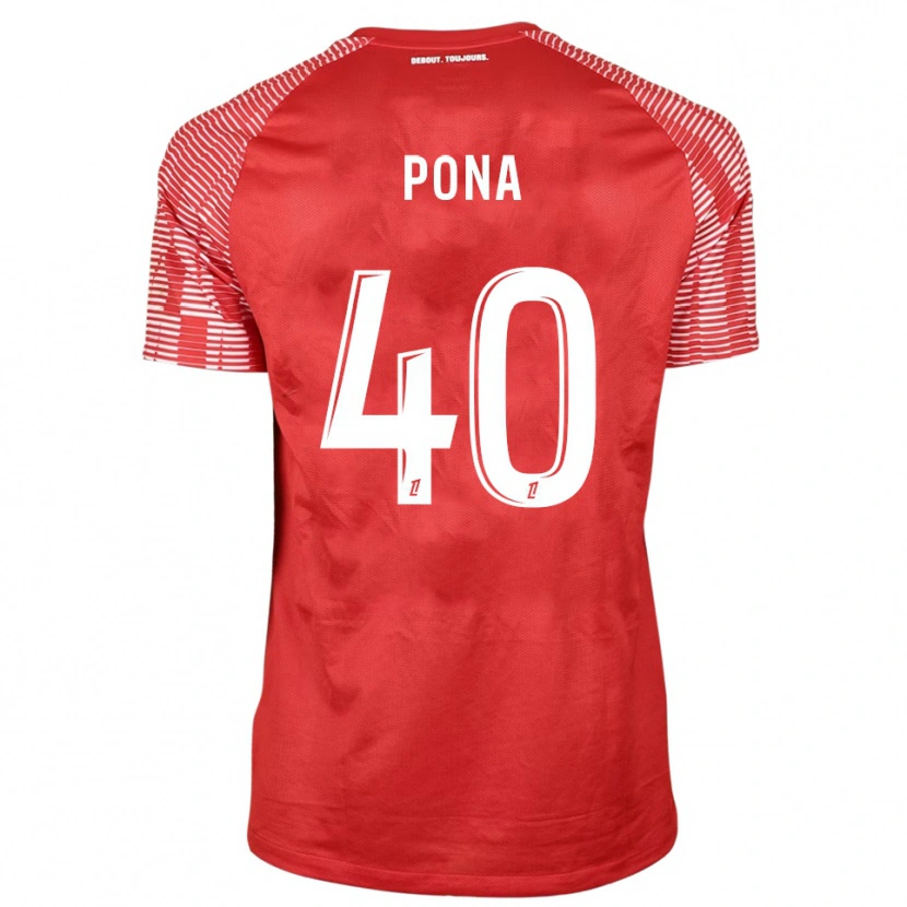 Danxen Herren Oumar Pona #40 Trikot Rot Weiß Torwarttrikot 2025/26
