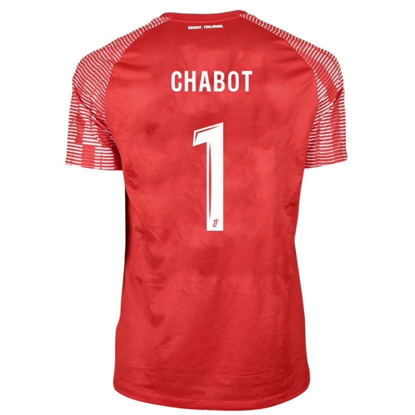 Danxen Herren Max-Edgar Chabot #1 Trikot Rot Weiß Torwarttrikot 2025/26