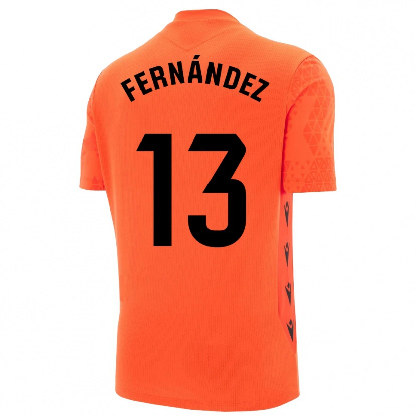 Danxen Herren Andrés Fernández #13 Trikot Orange Schwarz Torwarttrikot 2025/26