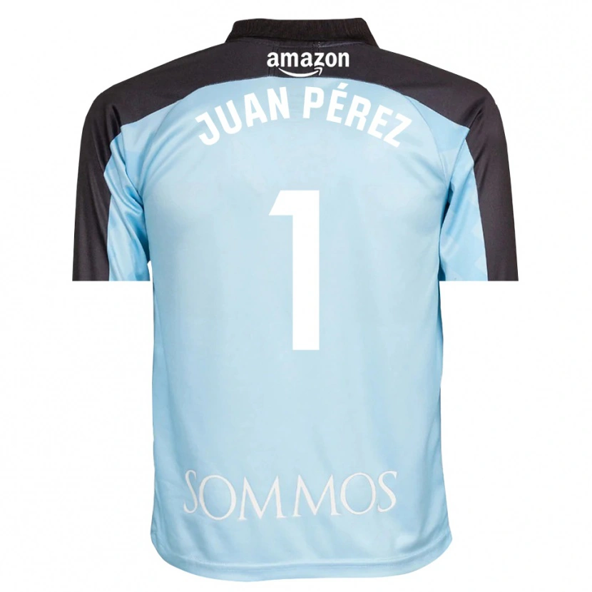 Danxen Herren Juan Pérez #1 Trikot Hellblau Schwarz Torwarttrikot 2025/26