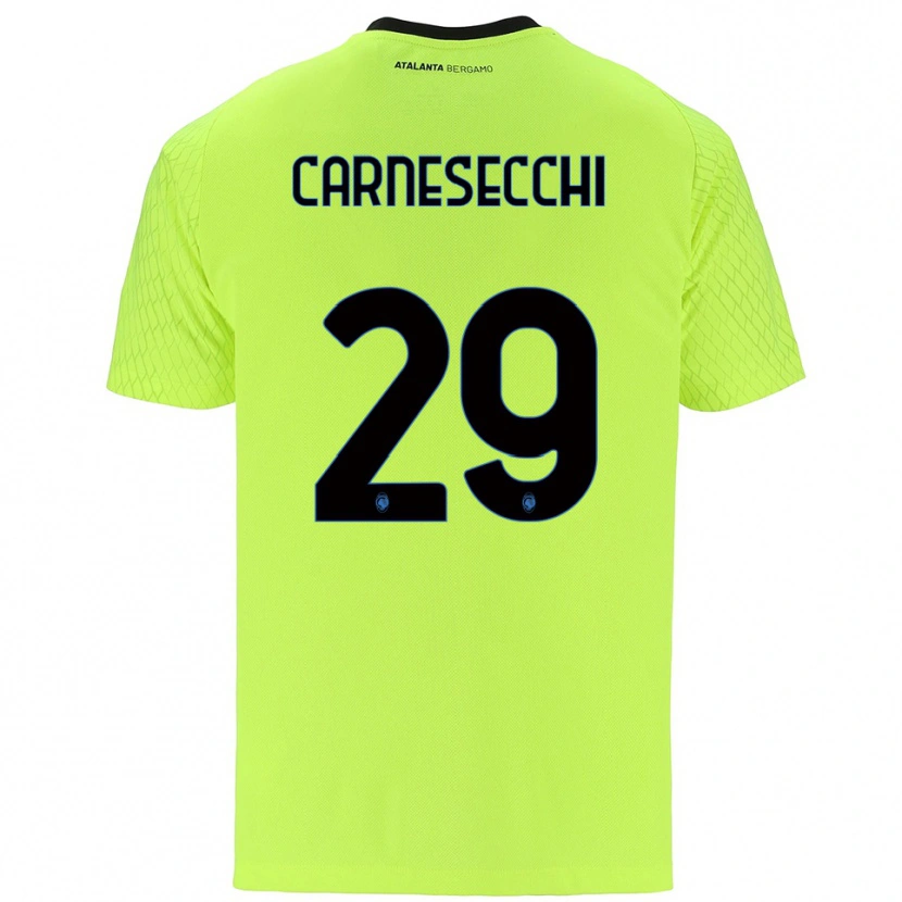 Danxen Herren Marco Carnesecchi #29 Trikot Gelb Grün Rot Torwarttrikot 2025/26